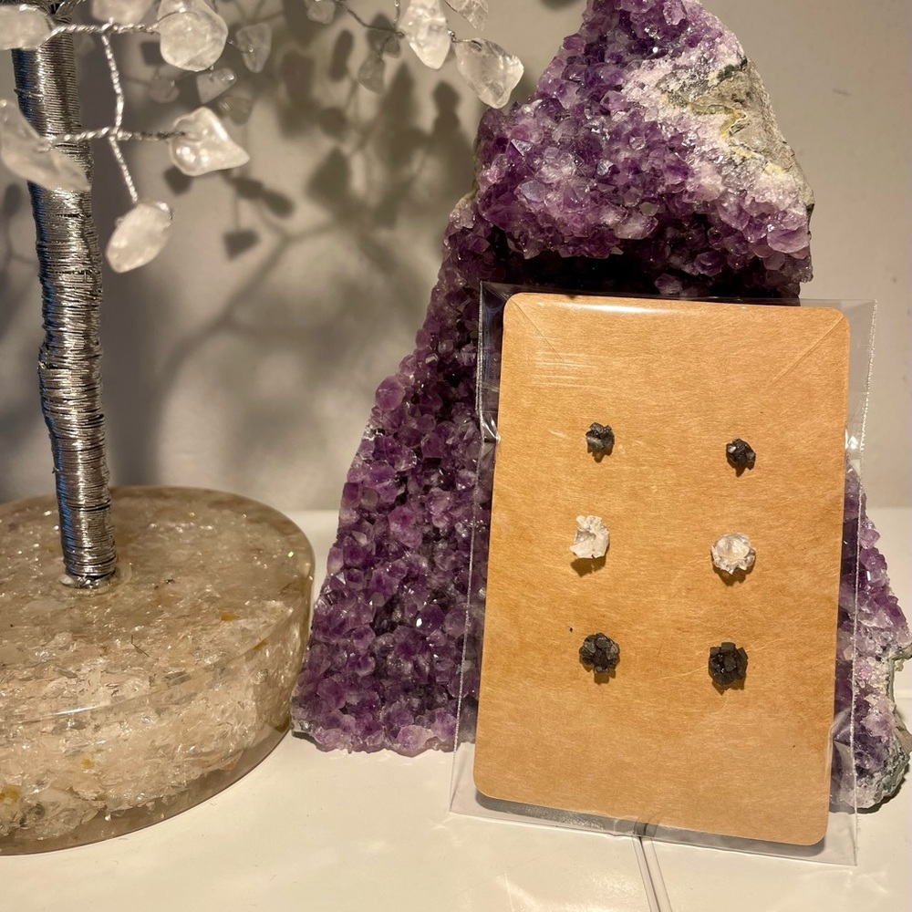 Crystal Chip Stud Earrings